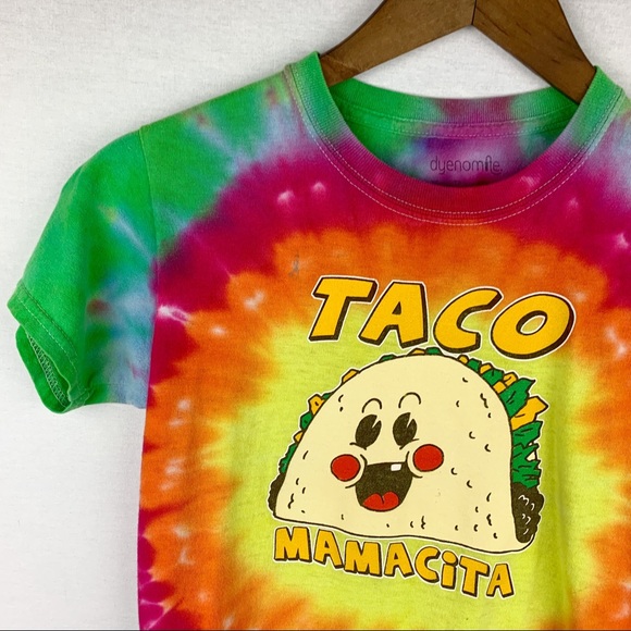 Dyenomite Taco Mamacita Eat More Tacos Crop Top - Picture 7 of 11